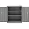 Global Industrial Counter Height Storage Cabinet, 42 in H, 36 in W, Gray 269870GY - alternate 5